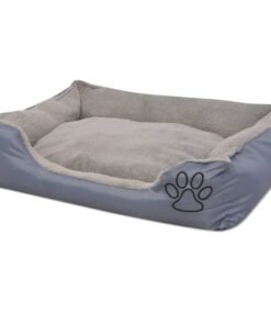 Alternative view of Lit pour chiens avec coussin rembourré Taille XL Gris