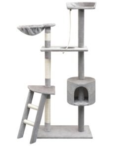 Arbre à chat avec griffoirs en sisal 150 cm Gris