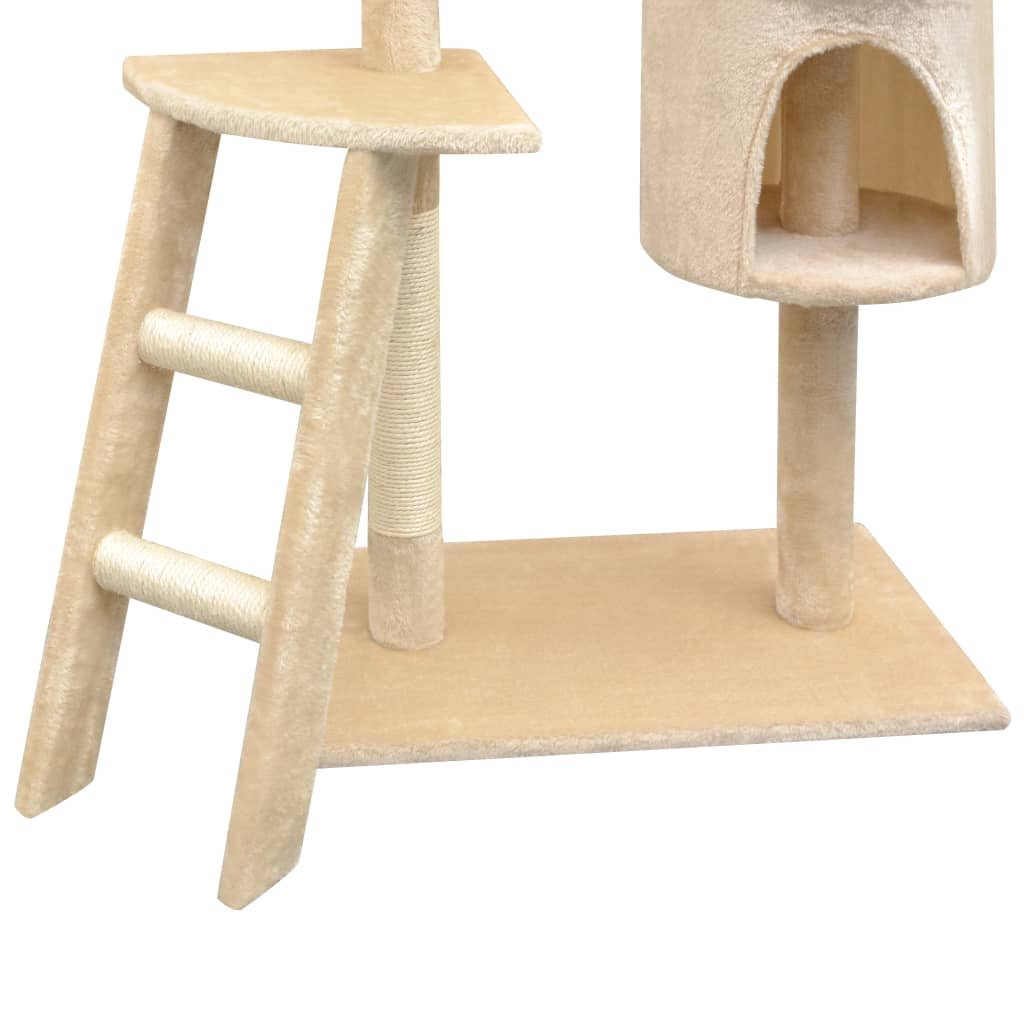 Arbre à chat avec griffoirs en sisal 150 cm Beige – Image 3