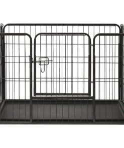 Alternative view of Parc pour chiots Acier 91,5x59x61 cm