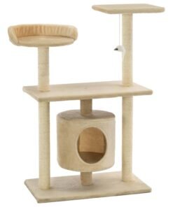 Alternative view of Arbre à chat avec griffoirs en sisal 95 cm Beige
