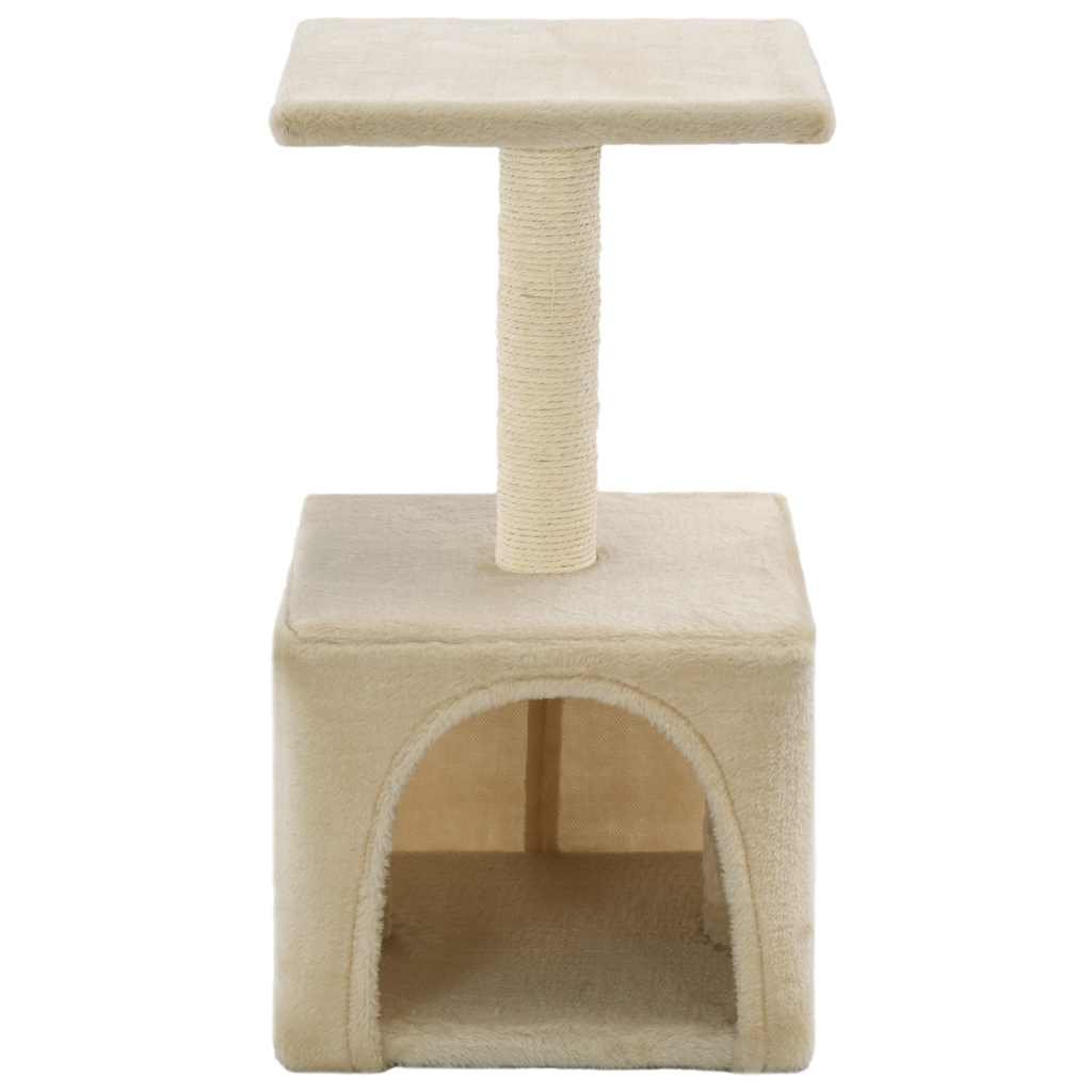 Arbre à chat avec griffoirs en sisal 55 cm Beige – Image 4