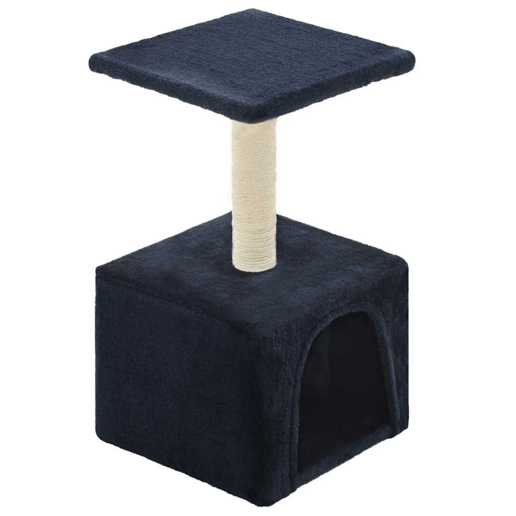 Arbre à chat avec griffoir en sisal 55 cm Bleu foncé – Image 2