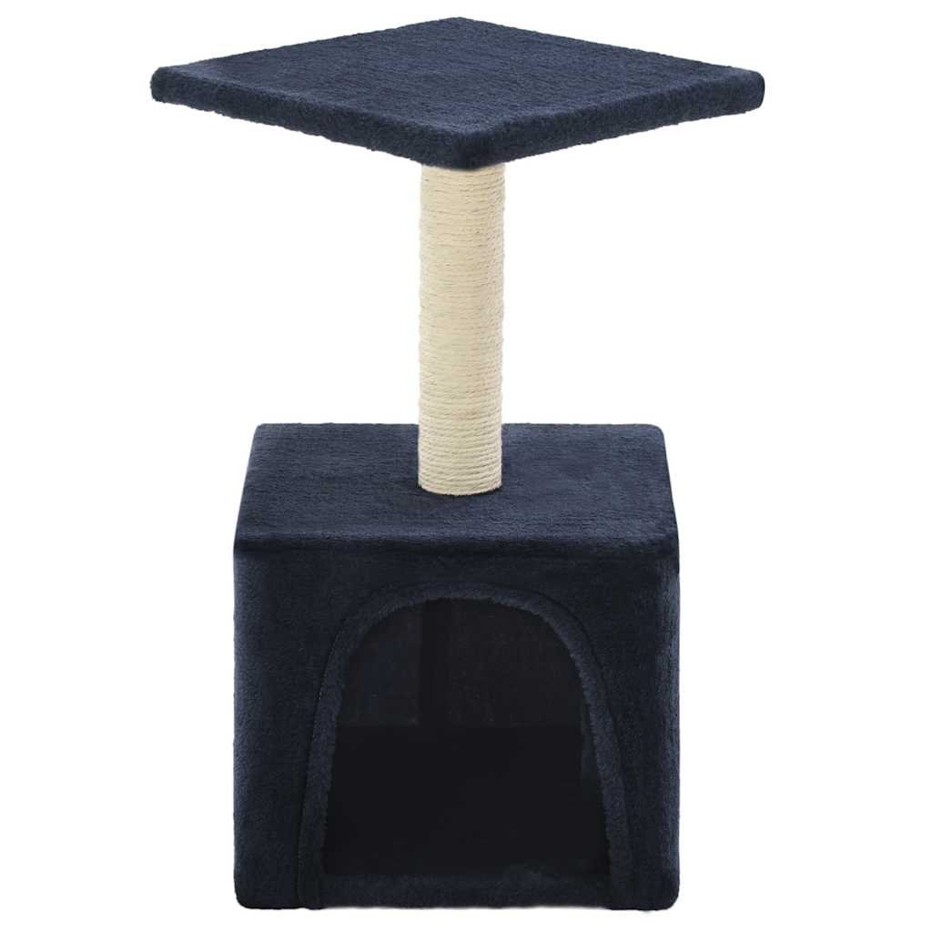 Arbre à chat avec griffoir en sisal 55 cm Bleu foncé – Image 3
