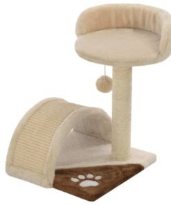 Alternative view of Arbre à chat avec griffoir en sisal 40 cm Beige et Marron