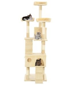 Alternative view of Arbre à chat avec griffoirs en sisal 170 cm Beige