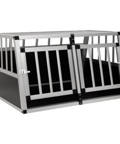 Cage pour chien à double porte 89 x 69 x 50 cm