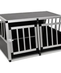 Alternative view of Cage pour chien à double porte 89 x 69 x 50 cm