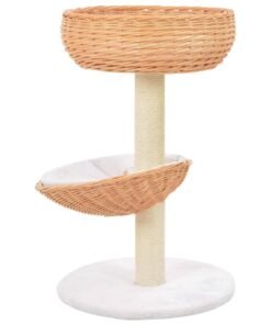 Alternative view of Arbre à chat avec griffoir en sisal Naturel Bois de saule