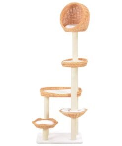 Alternative view of Arbre à chat avec griffoir en sisal Naturel Bois de saule