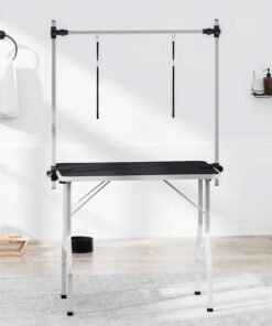 Table de Toilettage Ajustable pour Chiens Chats 2 Potences