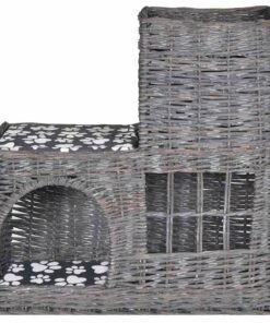 Alternative view of Arbre/maison/château à chat avec coussin Saule