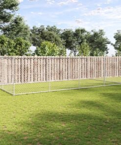 Chenil extérieur pour chiens 7,6 x 3,8 x 1,9 m