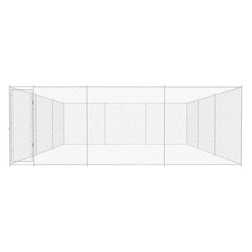 Chenil extérieur pour chiens Acier galvanisé 570x570x185 cm – Image 2