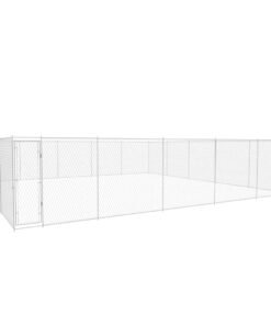 Chenil extérieur pour chiens Acier galvanisé 950x950x185 cm