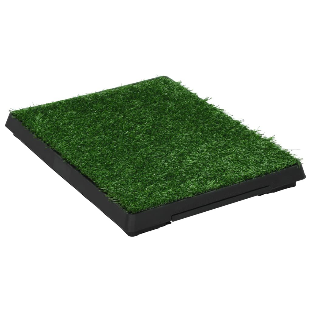 Tapis pour animaux avec plateau et gazon artificiel Vert – Image 2