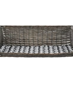 Alternative view of Panier pour chiens avec coussin Gris 90x54x35 cm Saule naturel