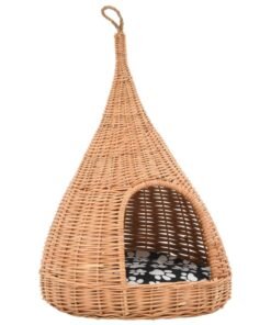Alternative view of Panier pour chats avec coussin 40x60 cm Saule naturel