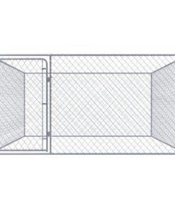 Alternative view of Chenil extérieur pour chiens Acier galvanisé 2x2x1 m
