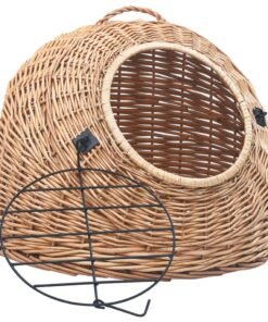 Alternative view of Cage de transport pour chats 50x42x40 cm Saule naturel