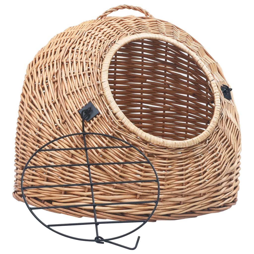Cage de transport pour chats 50x42x40 cm Saule naturel – Image 2