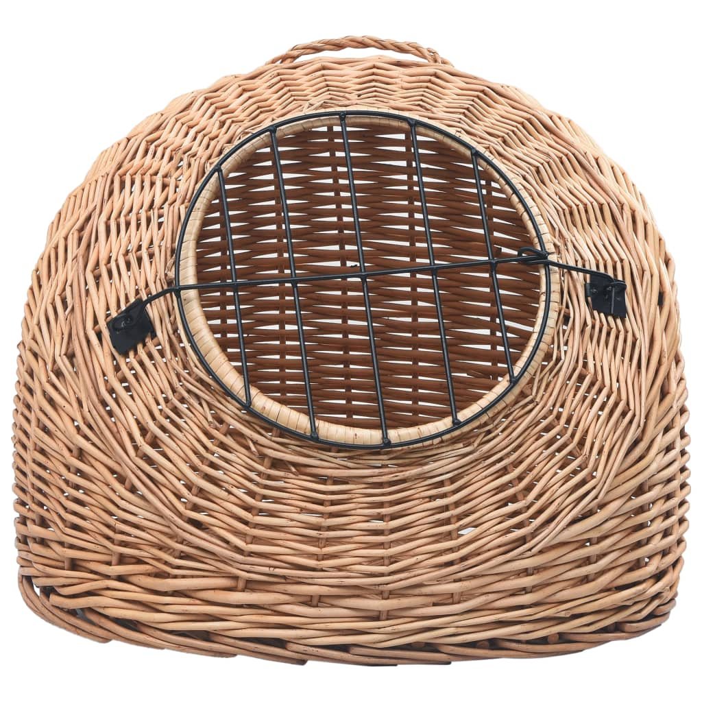 Cage de transport pour chats 50x42x40 cm Saule naturel – Image 4