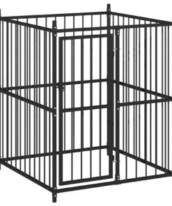 Alternative view of Chenil extérieur pour chiens 120 x 120 x 150 cm