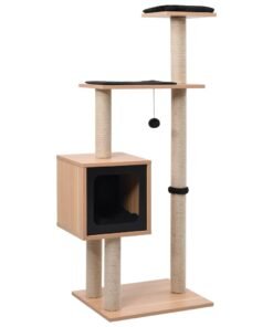 Arbre à chat avec tapis à gratter en sisal 123 cm