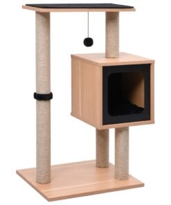Arbre à chat avec tapis à gratter en sisal 82 cm