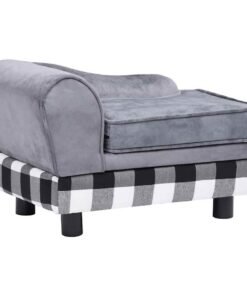 Alternative view of Canapé pour chien Gris 57x34x36 cm Peluche