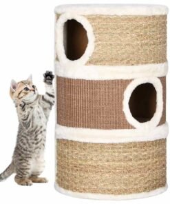 Tonneau à gratter pour chats 60 cm Herbiers marins