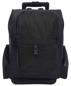 Alternative view of Chariot polyvalent pliable pour animaux de compagnie noir