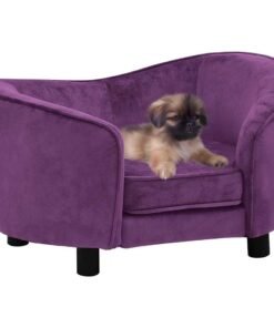 Canapé pour chien Bordeaux 69x49x40 cm Peluche