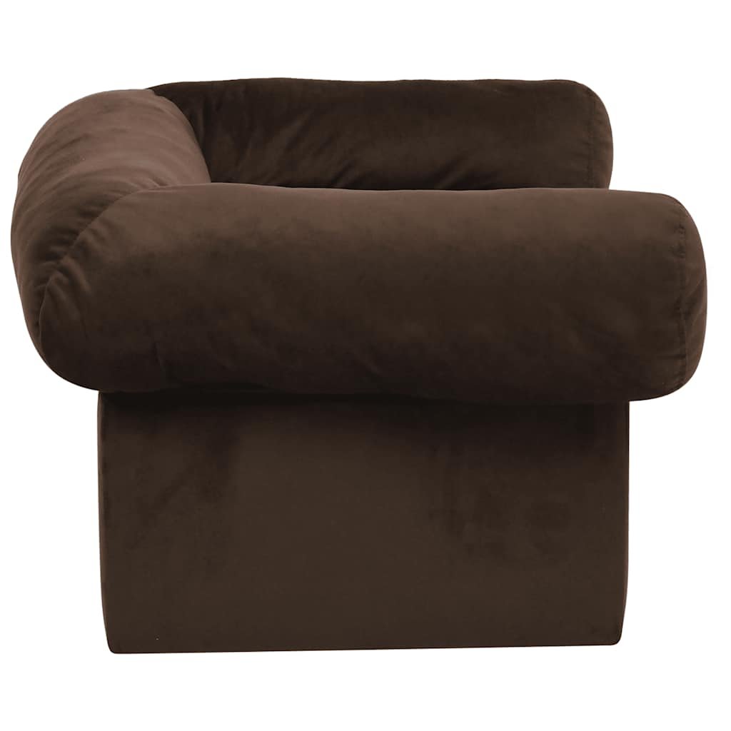 Canapé pour chien avec tiroir Marron 75x50x38 cm Peluche – Image 5