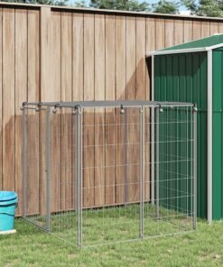 Chenil Argenté 110x110x110 cm Acier