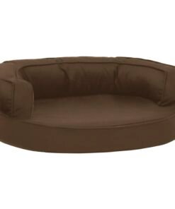 Alternative view of Matelas de lit ergonomique pour chien 60x42 cm Aspect de lin