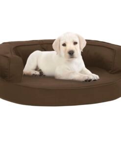 Matelas de lit ergonomique pour chien 60x42 cm Aspect de lin