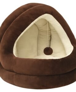 Alternative view of Lit pour chat 40x40x35 cm Marron et crème