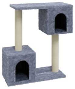 Alternative view of Arbre à chat avec griffoirs en sisal Gris clair 60 cm