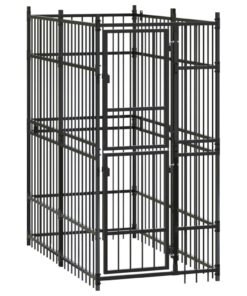 Alternative view of Chenil d'extérieur pour chiens Acier 1,84 m²