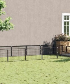 Chenil Noir 12 m² Acier