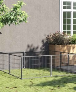 Chenil Argenté 4 m² Acier