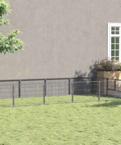 Chenil Argenté 12 m² Acier