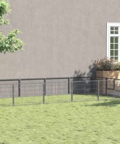 Chenil Argenté 16 m² Acier