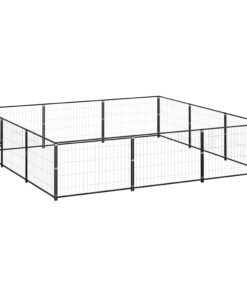 Alternative view of Chenil Noir 9 m² Acier