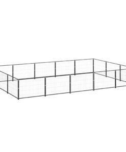 Alternative view of Chenil Noir 15 m² Acier