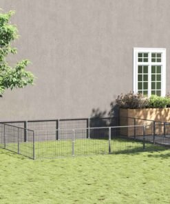 Chenil Argenté 12 m² Acier