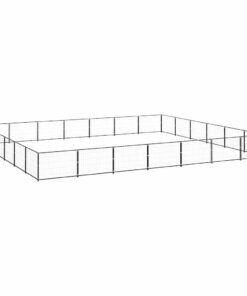Alternative view of Chenil Noir 42 m² Acier