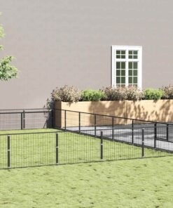 Chenil Noir 49 m² Acier