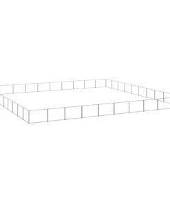 Alternative view of Chenil Argenté 100 m² Acier